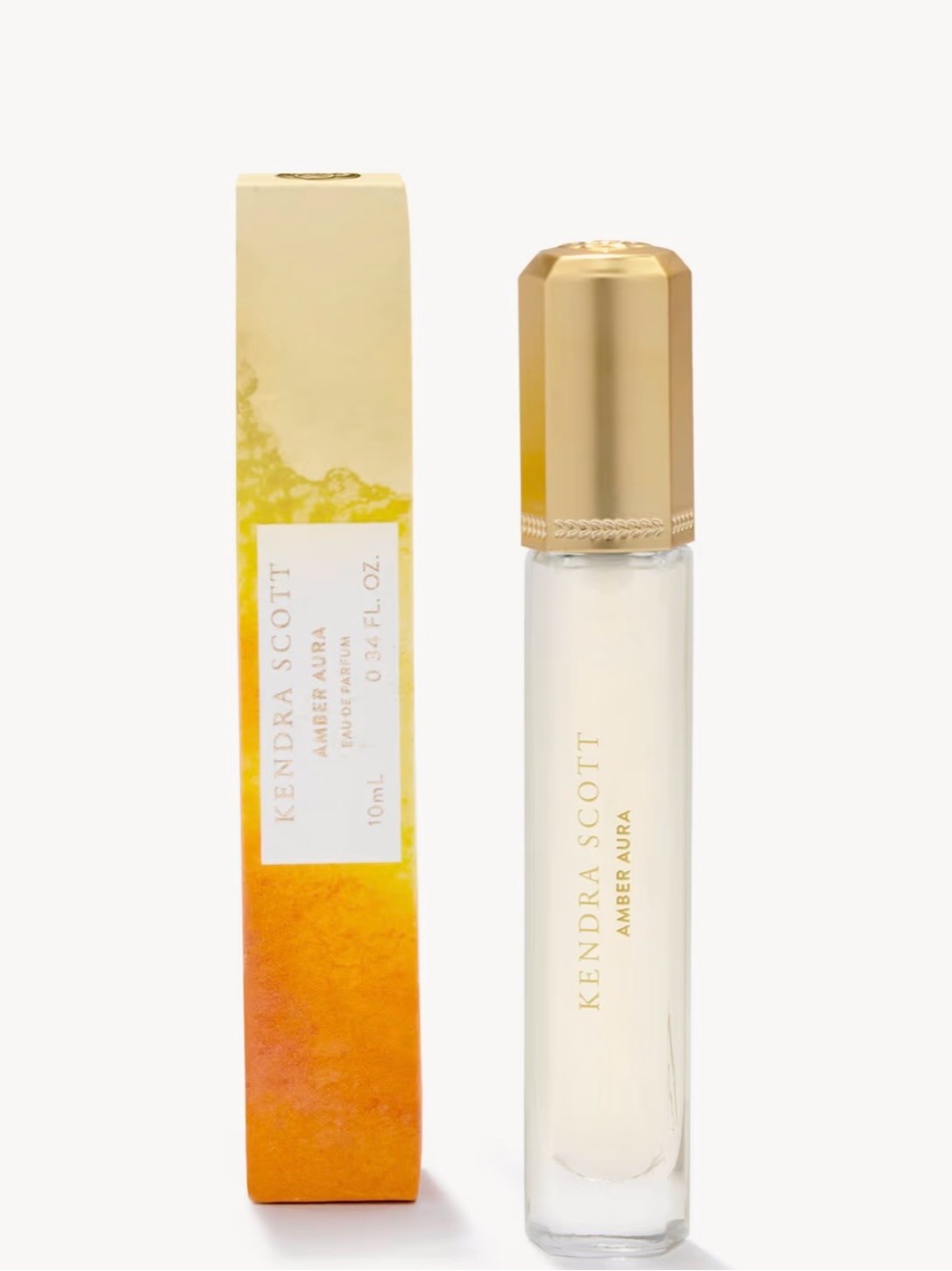 Kendra Scott Amber Aura Rollerball - Gold & Amber NWT
